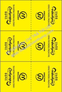Tag trà in logo thương hiệu trà