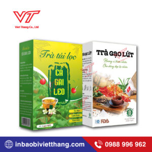 In Hộp Giấy Đựng Trà Gạo Lứt Đẹp