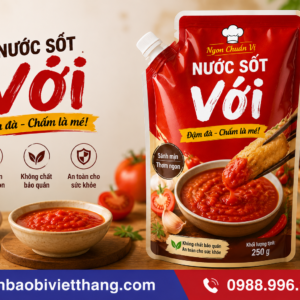 In Túi Nước Sốt Có Vòi